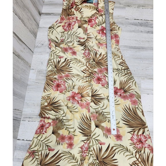 Bahama Beach Dress Women Large Multi-Color Maxi Hawaiian Tropical Coconutgirl - Picture 6 of 12